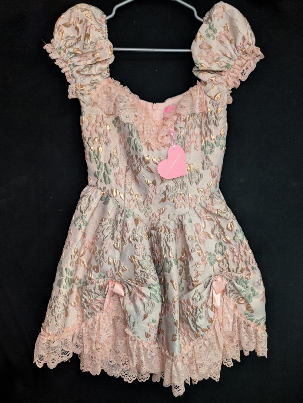 Sugar Thrillz Tea And Circumstance Brocade Mini Dress